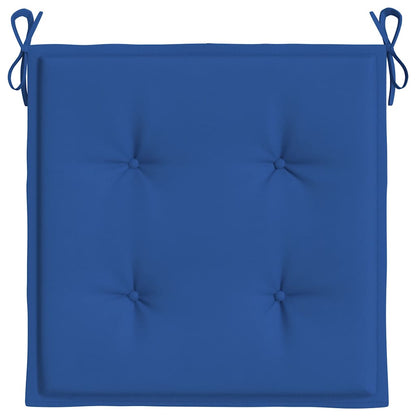 Almofadões p/ cadeiras jardim 4 pcs 40x40x4 cm oxford azul real