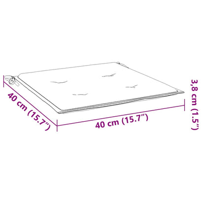 Almofadões p/ cadeiras jardim 4 pcs 40x40x4 cm oxford azul real
