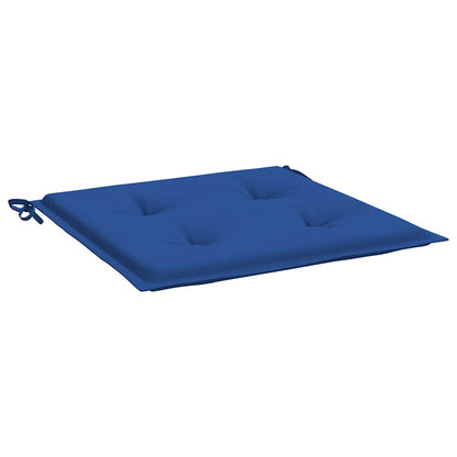Almofadões p/ cadeiras jardim 6 pcs 40x40x4 cm oxford azul real