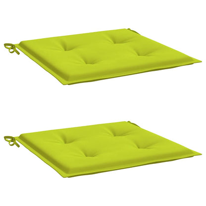 Almofadões cadeiras jardim 2pcs tecido oxford verde brilhante