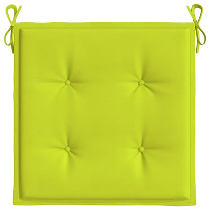 Almofadões cadeiras jardim 2pcs tecido oxford verde brilhante