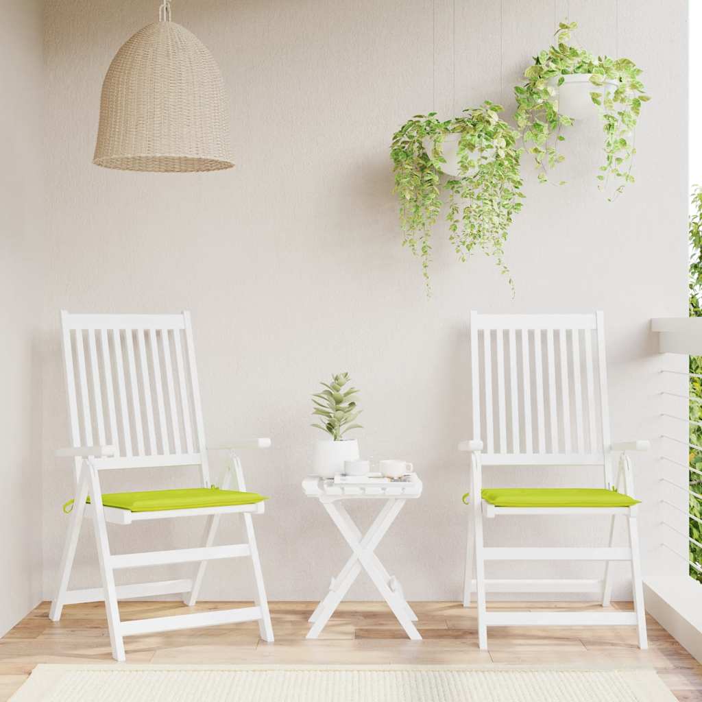 Almofadões cadeiras jardim 2pcs tecido oxford verde brilhante