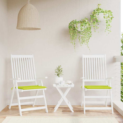 Almofadões cadeiras jardim 2pcs tecido oxford verde brilhante