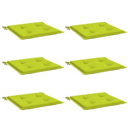 Almofadões cadeiras jardim 6 pcs tecido oxford verde brilhante