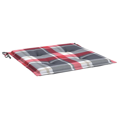 Almofadões cadeiras jardim 2pcs tecido oxford xadrez vermelho