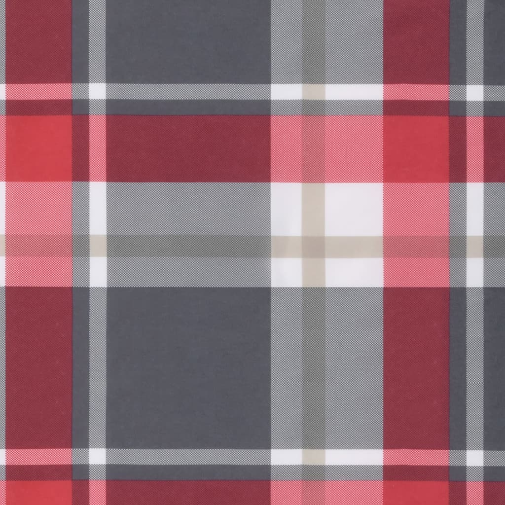 Almofadões cadeiras jardim 2pcs tecido oxford xadrez vermelho