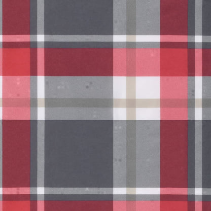 Almofadões cadeiras jardim 2pcs tecido oxford xadrez vermelho