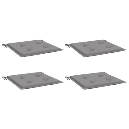 Almofadões p/ cadeiras de jardim 4 pcs tecido oxford cinza