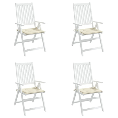 Almofadões p/ cadeiras de jardim 4 pcs tecido oxford creme