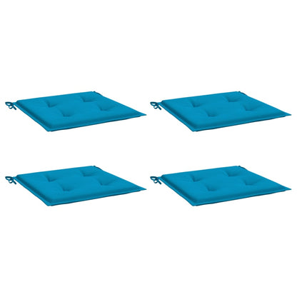 Almofadões p/ cadeiras de jardim 4 pcs tecido oxford azul