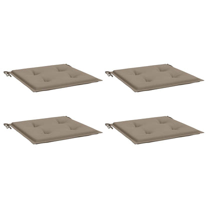 Almofadões p/ cadeiras de jardim 4 pcs oxford cinza-acastanhado