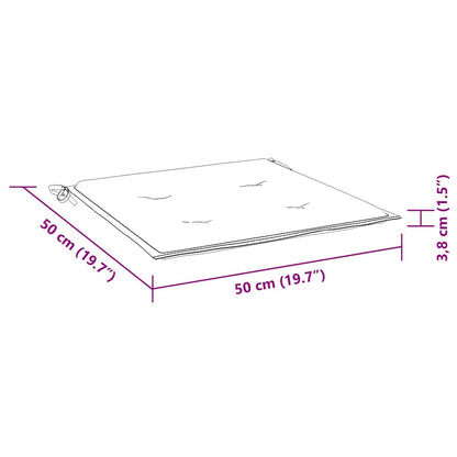 Almofadões p/ cadeiras de jardim 4 pcs oxford cinza-acastanhado