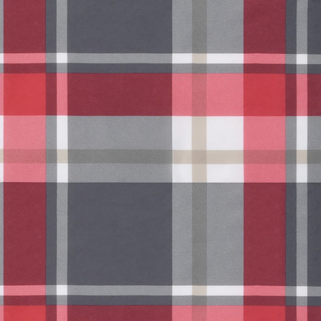 Almofadões cadeiras jardim 2pcs tecido oxford xadrez vermelho