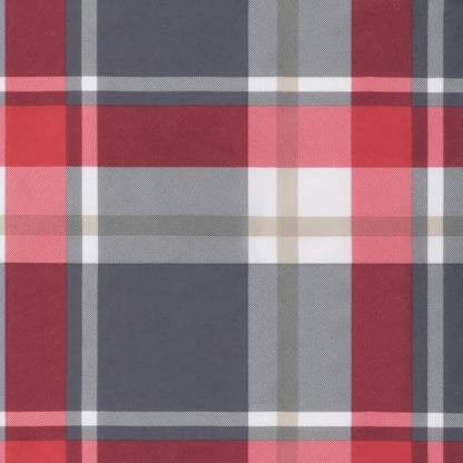Almofadões cadeiras jardim 2pcs tecido oxford xadrez vermelho