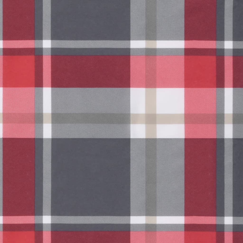 Almofadões cadeiras jardim 4pcs tecido oxford xadrez vermelho