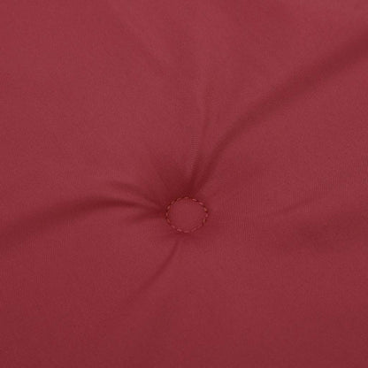 Almofadão p/ banco de jardim tecido oxford vermelho tinto