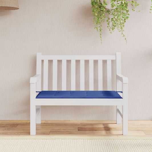 Almofadão p/ banco de jardim 120x50x4cm tecido oxford azul real