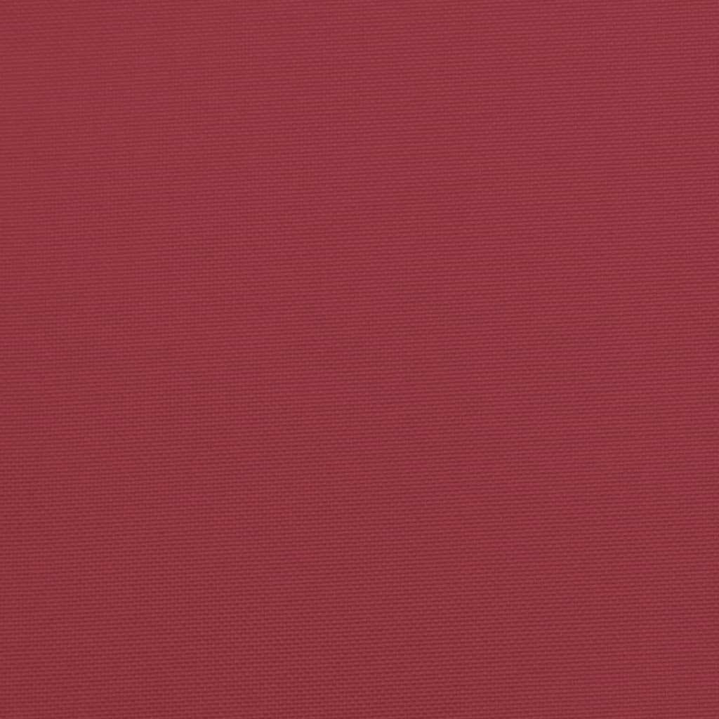 Almofadão p/ banco de jardim tecido oxford vermelho tinto