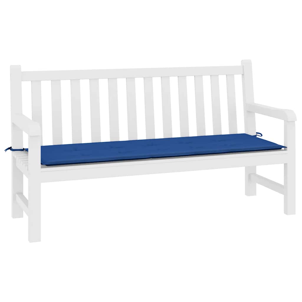 Almofadão p/ banco de jardim 200x50x4cm tecido oxford azul real