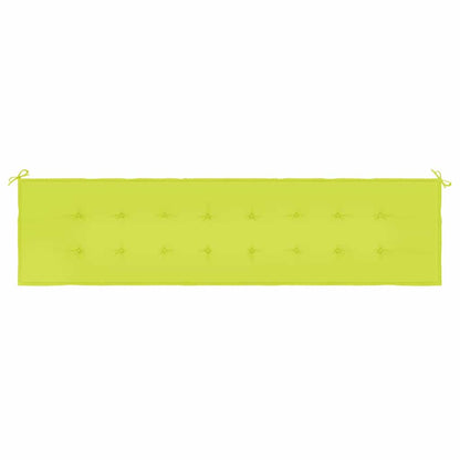 Almofadão p/ banco de jardim 200x50x4 cm tecido verde brilhante