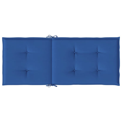 Almofadões para cadeiras altas de jardim 2 pcs tecido azul real