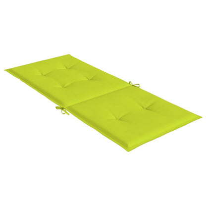 Almofadões cadeiras altas de jardim 4pcs tecido verde brilhante