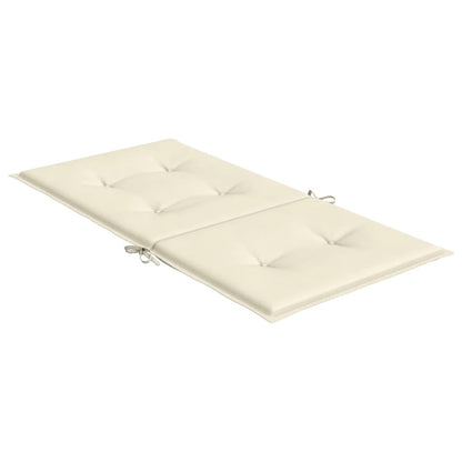 Almofadões lombares p/ cadeiras de jardim 6pcs oxford creme