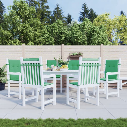 Almofadões lombares p/ cadeiras de jardim 6pcs oxford verde