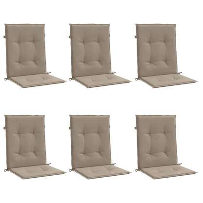 Almofadões lombares p/ cadeiras de jardim 6pcs oxford cinza-ac.