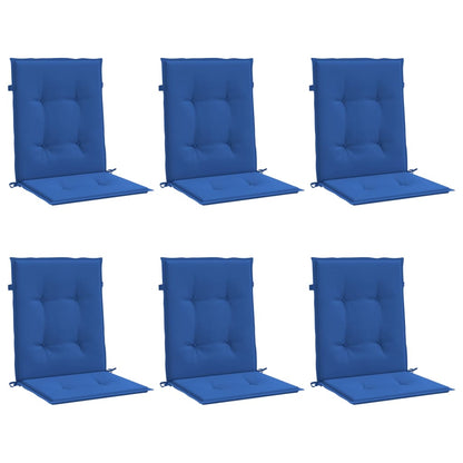 Almofadões lombares p/ cadeiras de jardim 6pcs oxford azul real