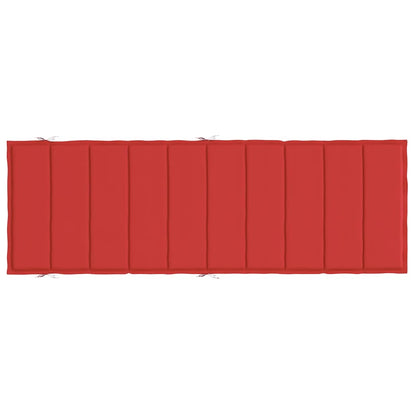 Almofadão p/ espreguiçadeira 186x58x4 cm tecido oxford vermelho