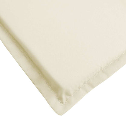 Almofadão para cadeira de terraço (75+105)x50x4 cm cor creme