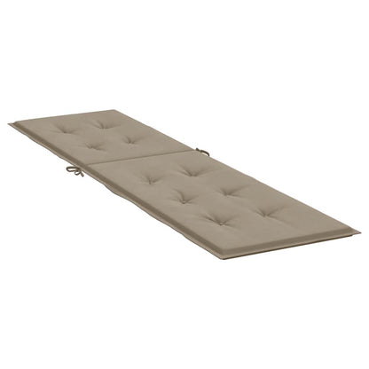 Almofadão cadeira de terraço (75+105)x50x4 cm cinza-acastanhado