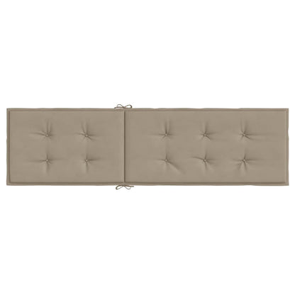 Almofadão cadeira de terraço (75+105)x50x4 cm cinza-acastanhado