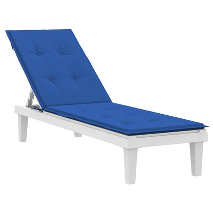 Almofadão para cadeira de terraço (75+105)x50x4 cm azul real