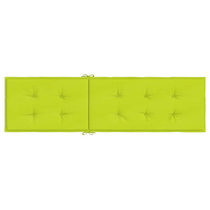 Almofadão cadeira de terraço (75+105)x50x4 cm verde brilhante