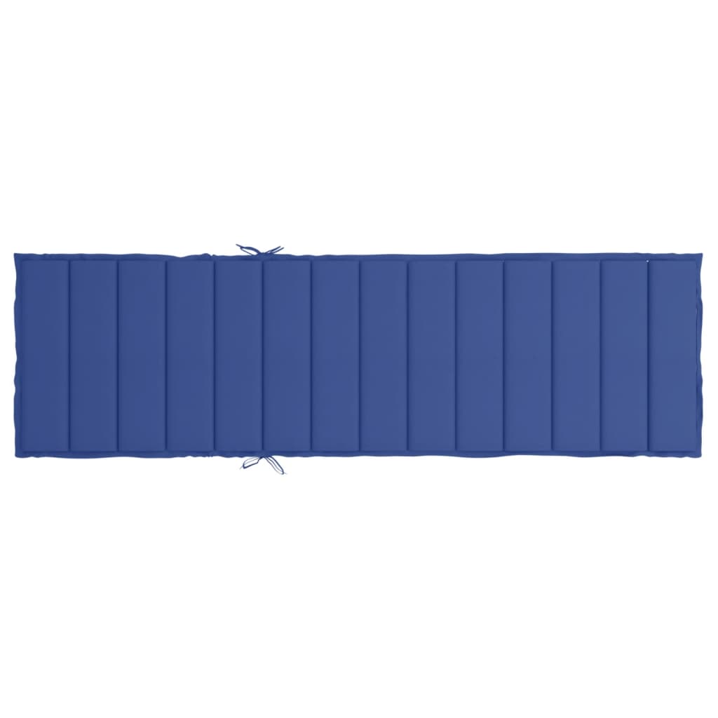 Almofadão p/ espreguiçadeira 200x60x3cm tecido oxford azul real