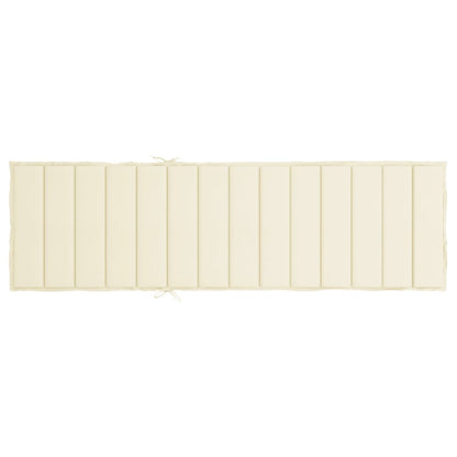 Almofadão p/ espreguiçadeira 200x70x3 cm tecido oxford creme