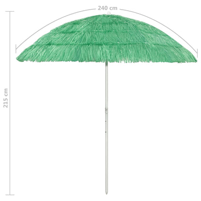 Guarda-sol de praia Hawaii 240 cm verde