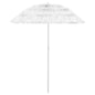 Guarda-sol de praia Hawaii 180 cm branco