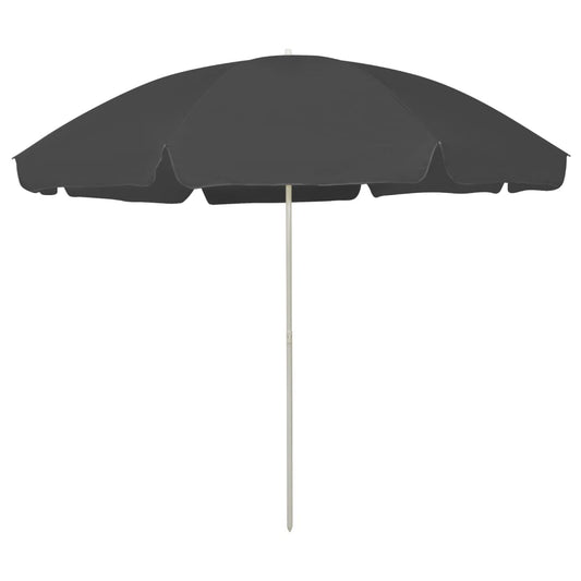 Guarda-sol de praia 300 cm antracite