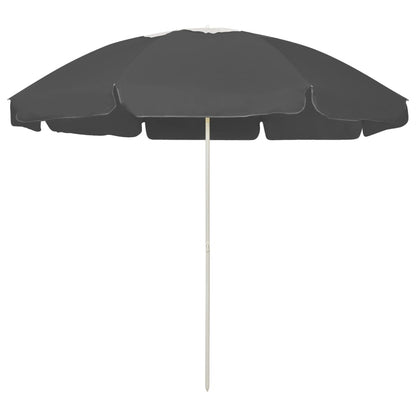 Guarda-sol de praia 240 cm antracite