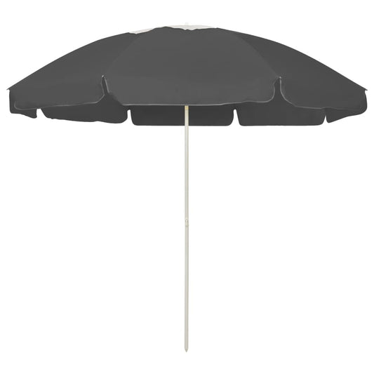 Guarda-sol de praia 240 cm antracite