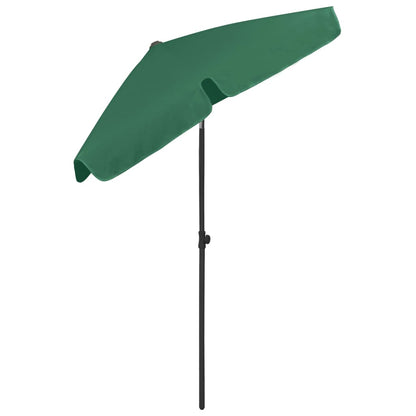 Guarda-sol de praia 180x120 cm verde