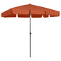 Guarda-sol de praia 200x125 cm terracotta