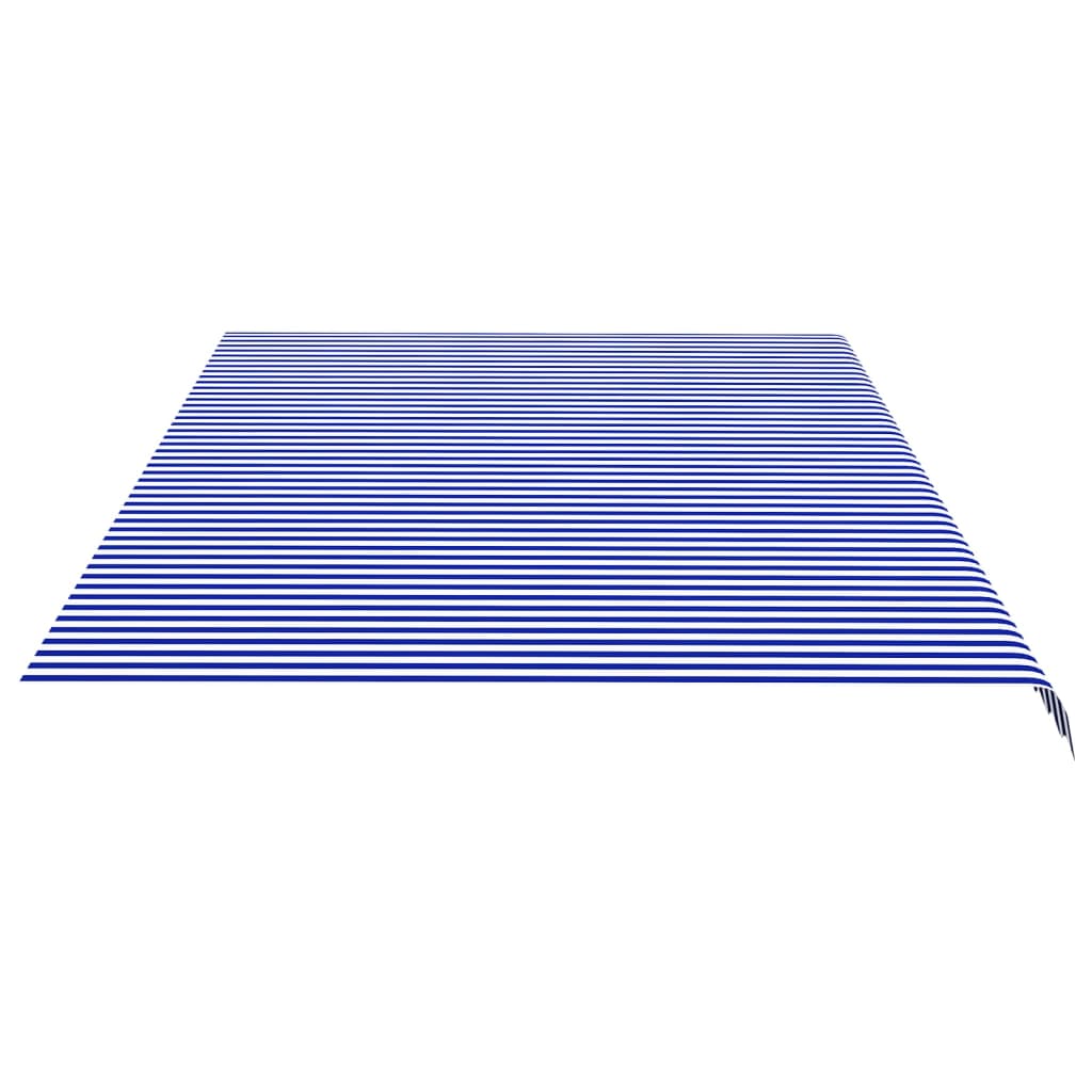 Tecido de substituição para toldo 6x3,5 m azul e branco