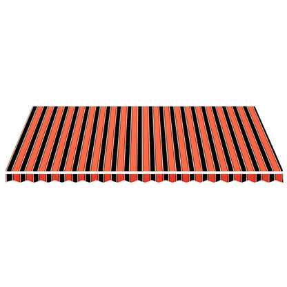 Tecido de substituição para toldo 5x3,5 m laranja e castanho