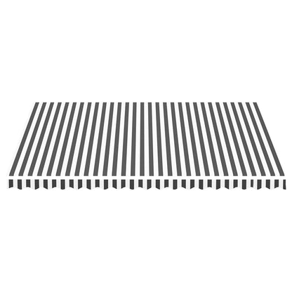 Tecido de substituição para toldo 4,5x3,5 m antracite e branco