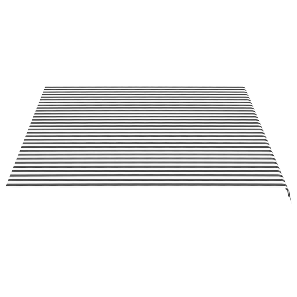 Tecido de substituição para toldo 4,5x3,5 m antracite e branco