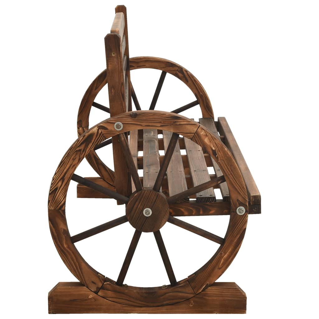 Banco de jardim 112 cm madeira de abeto maciça